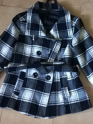 Black and white coat like new