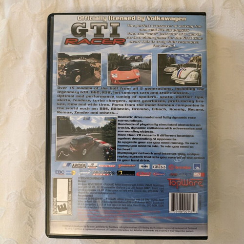 Volkswagen GTI Racer PC game like new