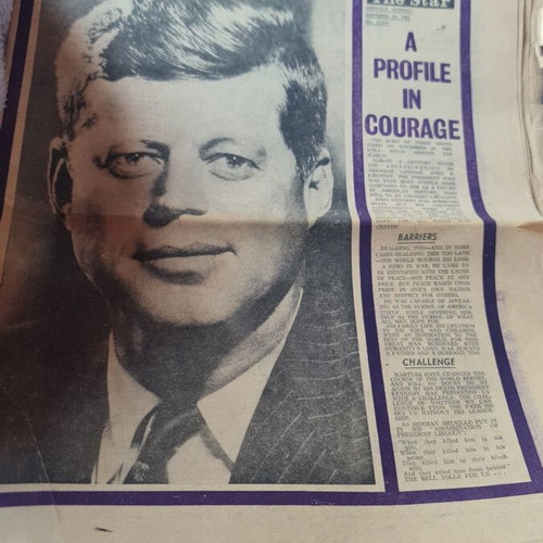 Newspaper John Kennedy like new, rare edition from JFK assassination times