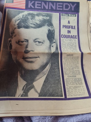 Newspaper John Kennedy like new, rare edition from JFK assassination times