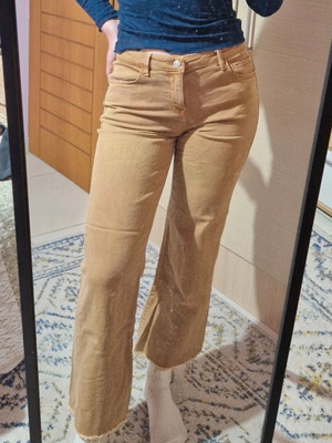 Mango brown jeans like new, elastic and comfortable, size M 38 10