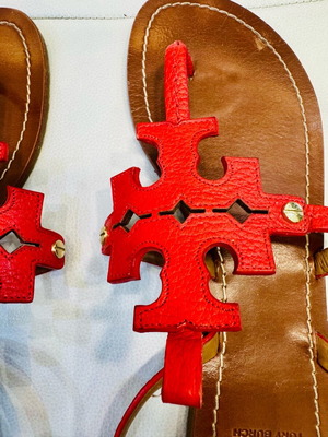 Γυναικεία παπούτσια Tory Burch 41 σαν καινούργια, κόκκινα πέδιλα
