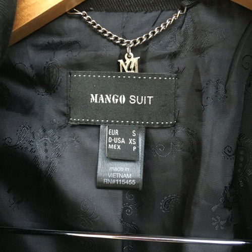 Mango cotton trench suit S like new, black