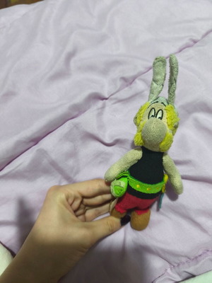 Asterix decorative charm like new for bag and keychain multicolored