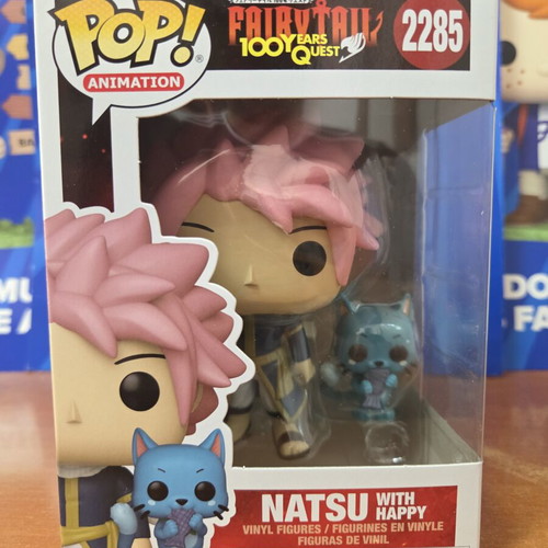 Funko Pop Animation Natsu with Happy figure new