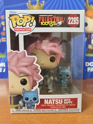 Funko Pop Animation Natsu with Happy figure new
