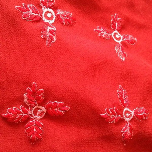 Bluenote red pareo with embroidery new