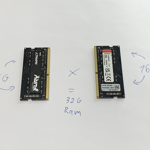 Kingston Fury DDR4 32GB RAM 2x16GB 3200MHz like new