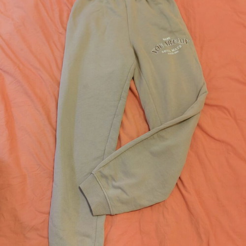 Bershka women's sweatshirt pants XS beige like new
