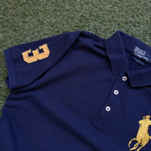Ralph Lauren unisex polo shirt like new, size S/M, blue
