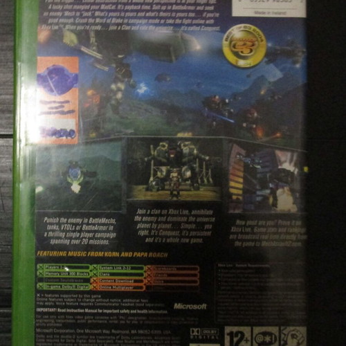 Mechassault 2 Lone Wolf Xbox used action game