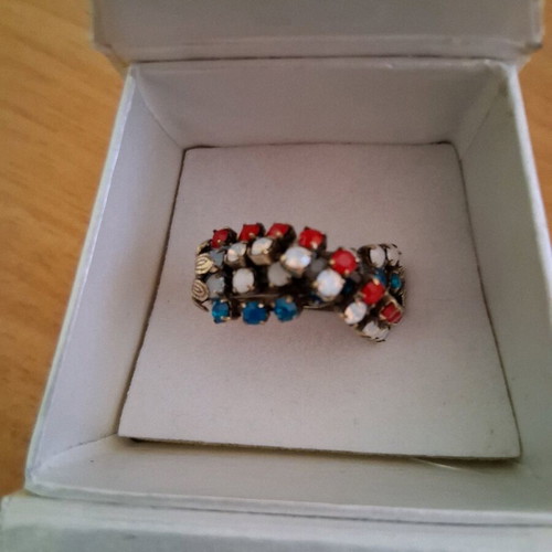 Dimitriadis vintage handmade ring like new with colorful stones