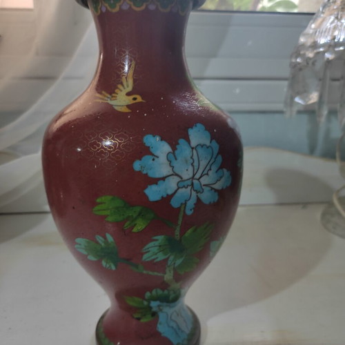 Cloisonné vase 27cm like new