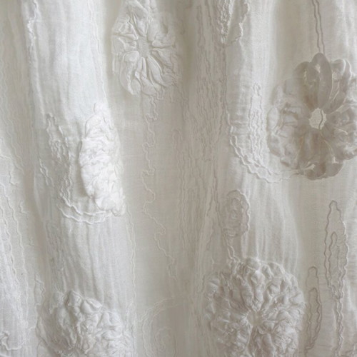 Cotton mini dress with lace white like new