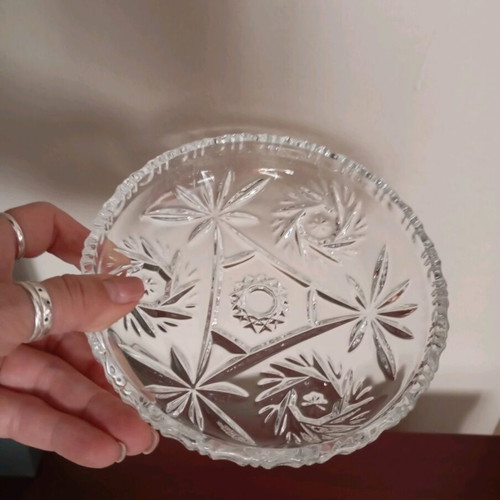 Crystal pasta plates new, set of 7 pieces