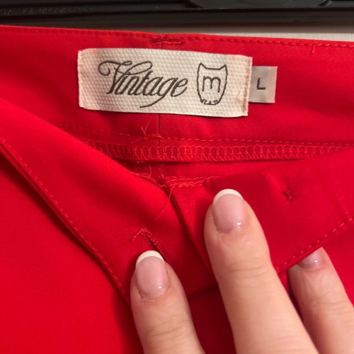 Moutaki red pants Large new unworn
