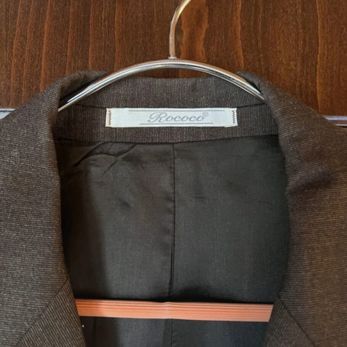 Rococo men's suit like new, brown-gray, size 48, 100% virgin wool