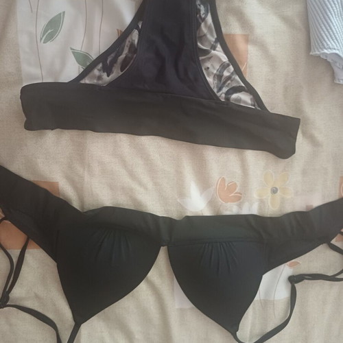 Mix & Match Black Swimwear Set with 2 Tops Calzedonia/H&M and 1 Bottom