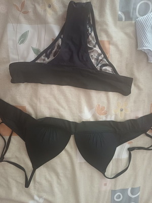 Mix & Match Black Swimwear Set with 2 Tops Calzedonia/H&M and 1 Bottom