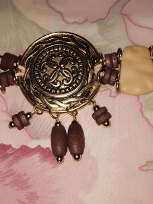 Boho belt used 80 cm with elasticity and statement necklace