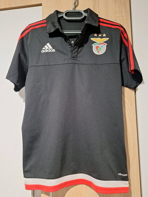 Adidas Benfica Lissabon 15/16 Poloshirt like new, size S, black/red
