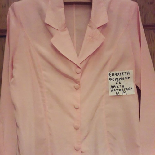 Women's long-sleeve shirt like new, pink, size M