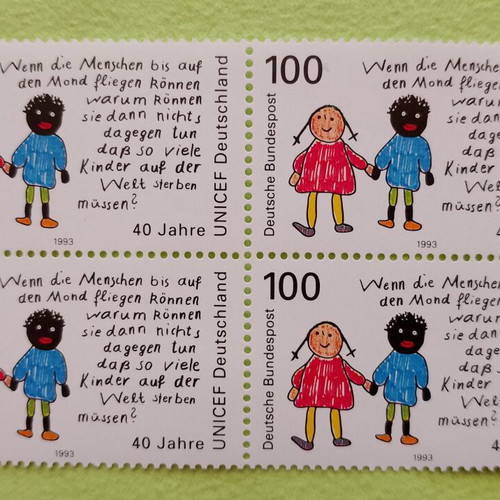 German stamps 1993 first day cover Bonn, mint block of four
