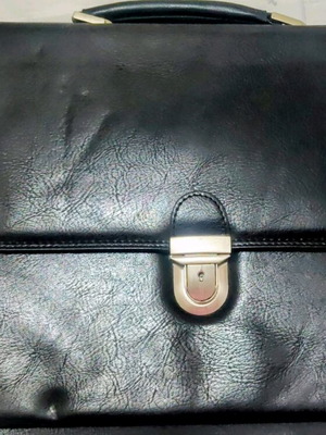 Leather briefcase like new
