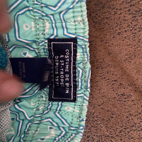 Boys' swim shorts Vilebrequin turquoise used with Sergent Major gift