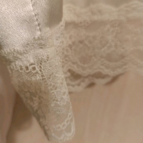 Bridal set satin nightgown and robe like new, XS, white