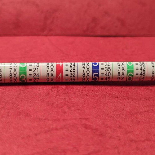 Pencil 1 to 9 Multiplication Table (in triangular shape)