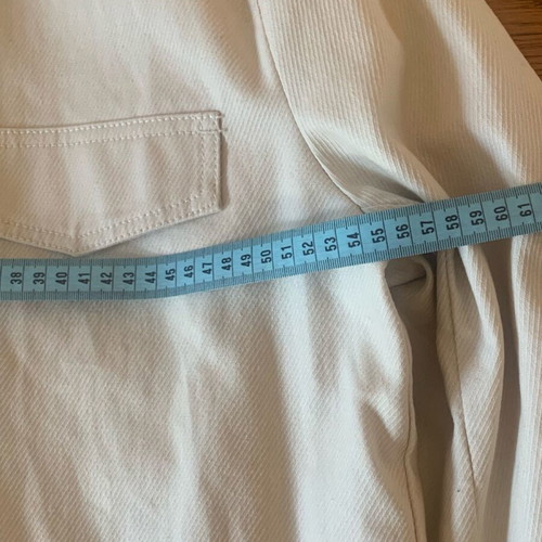 H&M women's cargo jacket made of diagonal fabric like new, beige