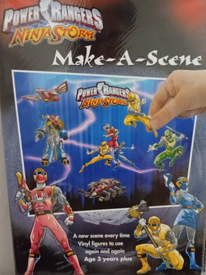 Power Rangers Ninja Storm Make-A-Scene Sticker Set new