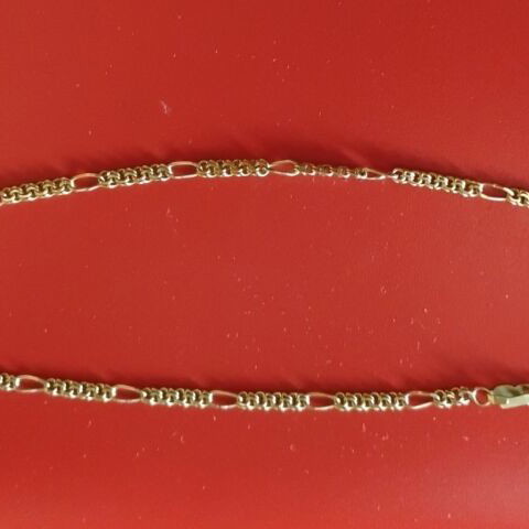 Gold Figaro Chain Necklace 14K 12.9g like new