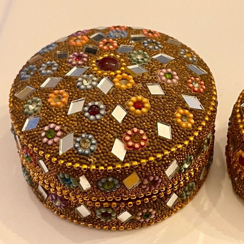 Traditional jewelry boxes new, set of 3 pieces