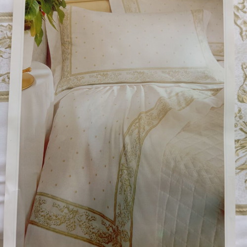 Versailles Italian bed sheet set completo letto white Bianco size 270x300 cm by Gabel new