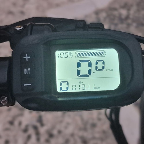 Blaupunkt Fiene 500 Folding Electric Bike with Orange Helmet like new