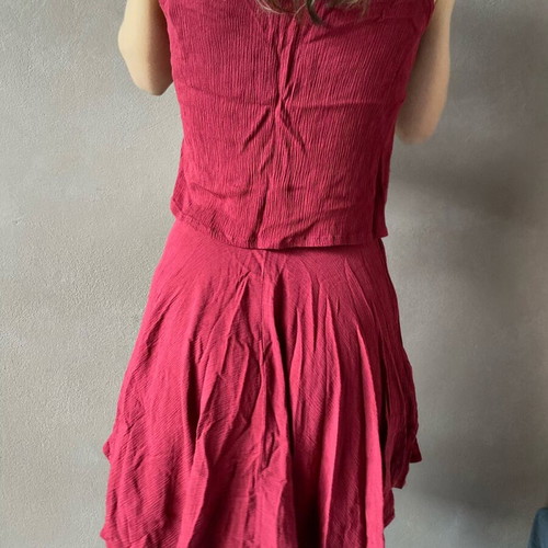 Skirt and blouse set lightly worn