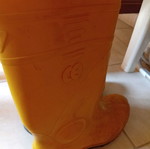 Fishing boots used with weights inside, excellent condition