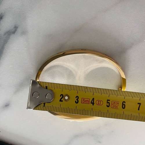 Bracelet made of 316L steel love gold plated with 750 gold new