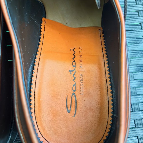 Santoni elegant shoes used, size 46, brown