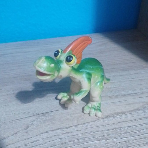 Dinosaur Figures set of 3 used, vintage style plastic rubber