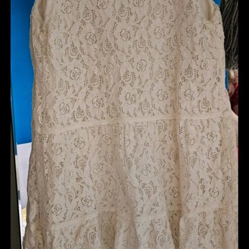 ICHI white dress like new, size L, above the knee