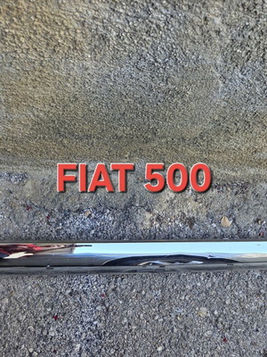 Fiat 500 νικελ διακοσμητικό πίσω προφυλακτήρα μεταχειρισμένο