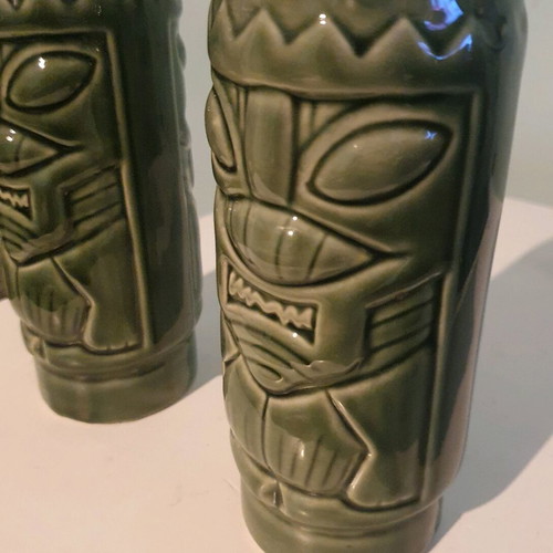 Tiki cocktail glasses set of two new