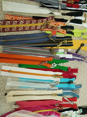 Zipper set new, pack of 35 pieces