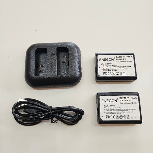 Σετ μπαταρίες Enegon LP-E10 με διπλό USB φορτιστή για Canon EOS