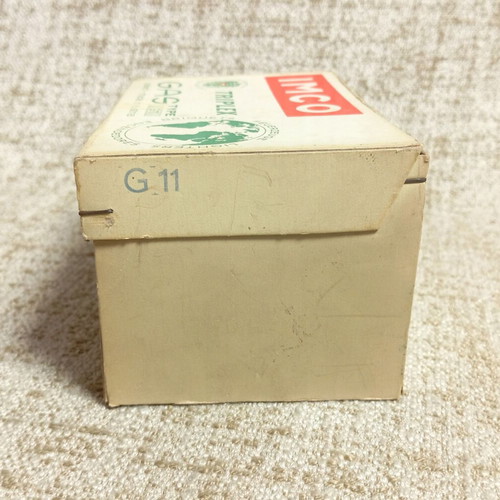 Imco Triplex Gas Type G11 empty paper box used, vintage