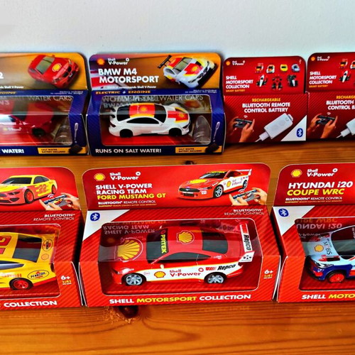 Shell V-Power Collectible Toy Cars New with Bluetooth Batteries