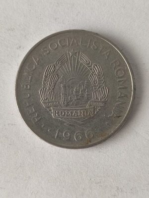 Νόμισμα 1 Leu Ρουμανίας 1966 μεταχειρισμένο, σοσιαλιστική περίοδος